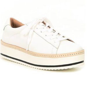 NWOT Chelsea & Violet Minie Leather Platform Lace-Up Sneakers - SIZE 8
